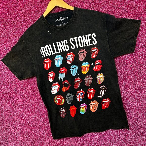 The Rolling Stones Around the World Mineral Wash tee Med - Picture 3 of 5